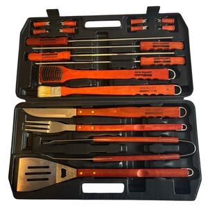 Gourmet Traditions Barbeque Tool Set with 18 Pieces in Carry Case